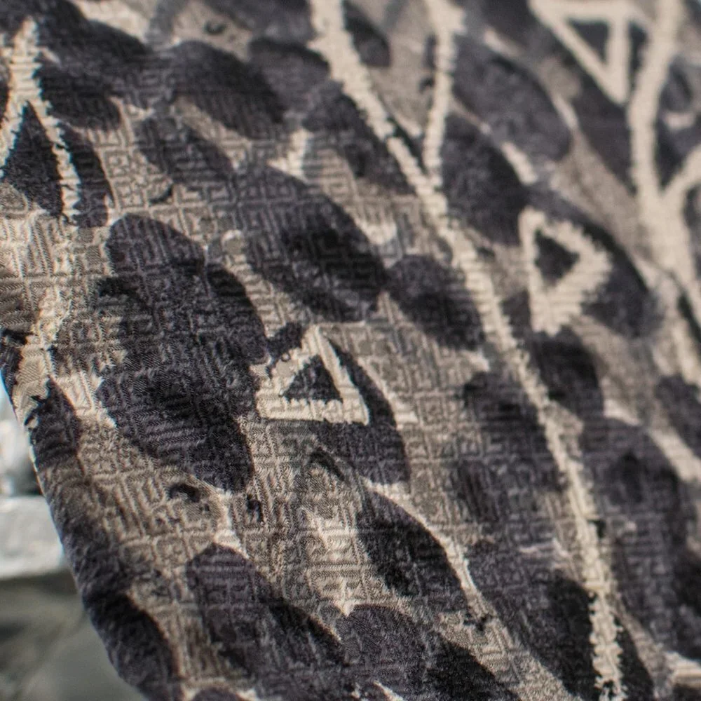 VINTAGE Silk Black Tie - Abstract Design | Karl Lagerfeld